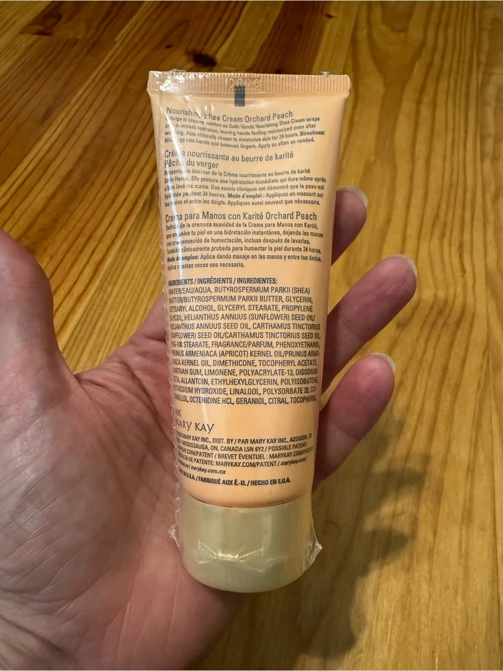 Mary Kay Satin Hands Nourishing Shea Hand Cream ORCHARD PEACH New & Sealed 3oz